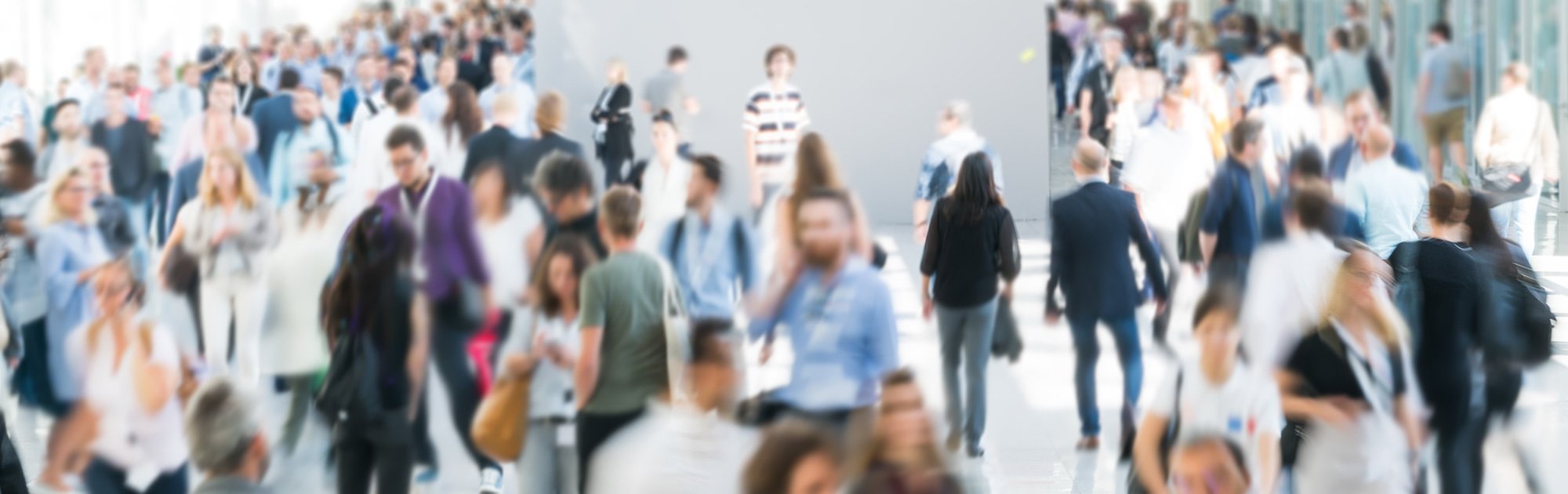 Slider Gesellschaft Menschenmenge in Bewegung